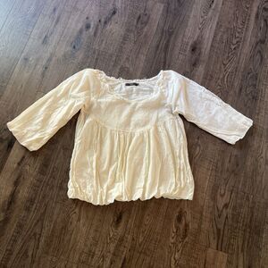 Hazel Hazel Hazel Top Small Cottage Boho Bubble Hem